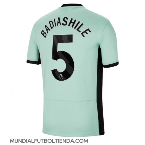 Camiseta Chelsea Benoit Badiashile #5 Tercera Equipación Replica 2023-24 mangas cortas